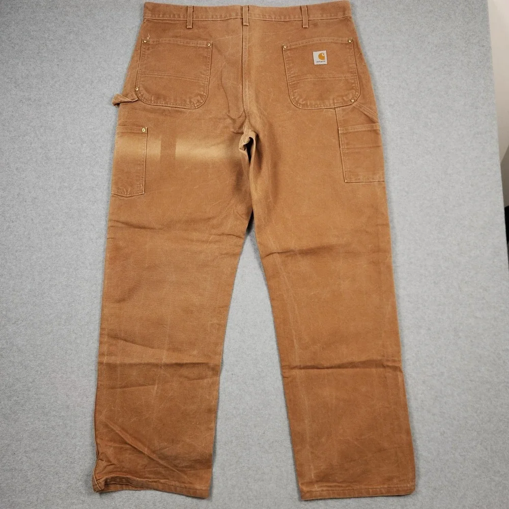Vintage Carhartt Pants 40x32 Brown Double Knee Canvas Utility B01 BRN Union USA